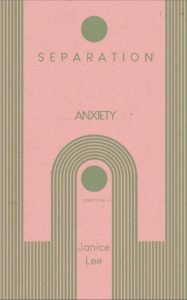 Cover of Separation Anxiety with gold line arches on a pink background.