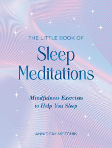 Pink and purple cover of The Little Book of Sleep Meditations